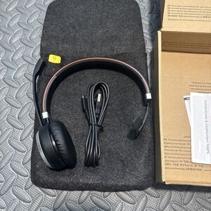 Jabra Evolve 65 SE Mono Professional Wireless Headset, Black, Tested! Fast Ship!